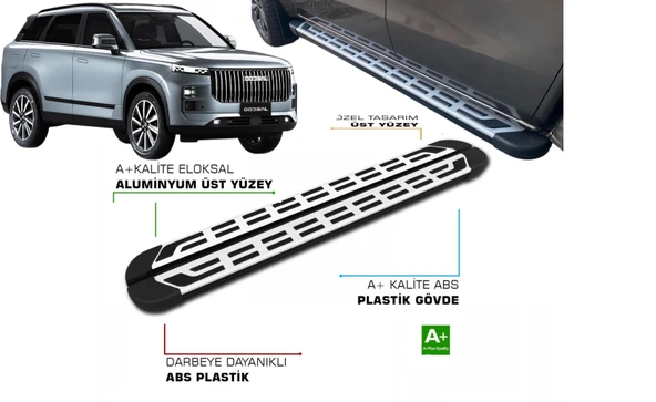Jaecoo 7 2024 2025 2026 2027 Araca Özel Yan Basamak PROV1 - Resim 4