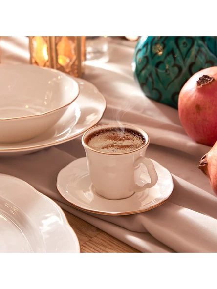 Karaca Cisele Porselen 83 Parça 12 Kişilik Yemek Takımı Kahve Fincanı Hediyeli - 2