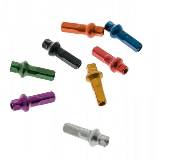 Sapim Polyax Alu Square Double Secure Lock Jant Teli Başlığı 16mm Mor - 6