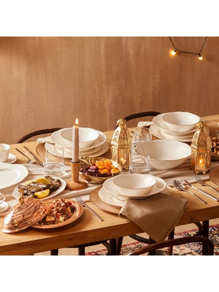 Karaca Cisele Porselen 83 Parça 12 Kişilik Yemek Takımı Kahve Fincanı Hediyeli - 3