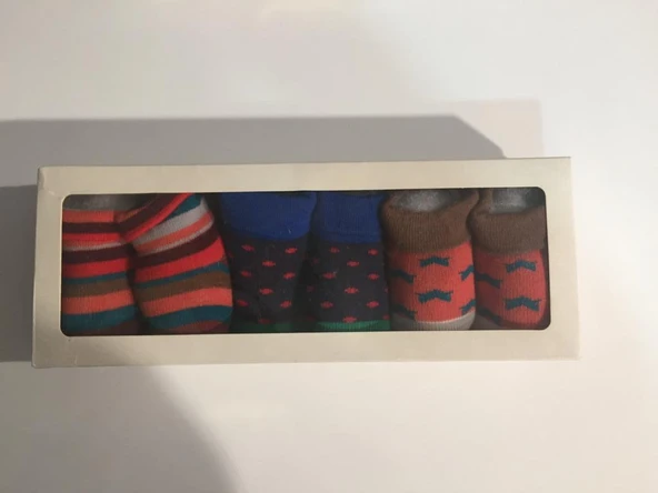HAZEL 3LÜ ERKEK BEBEK ÇORAP