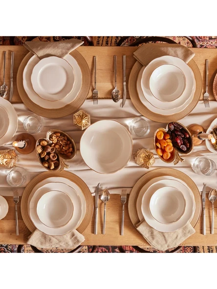 Karaca Cisele Porselen 83 Parça 12 Kişilik Yemek Takımı Kahve Fincanı Hediyeli - 4