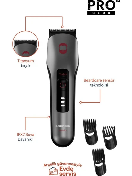 Grundig MC 8030 Şarjlı Sakal ve Saç Kesme Makinesi - 6