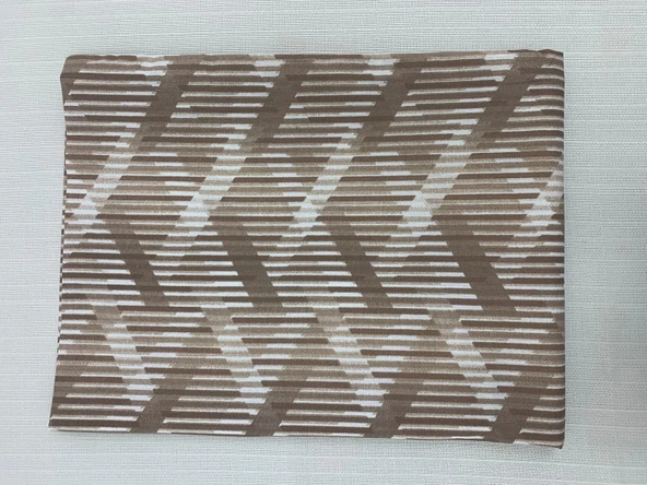 NİVEMESHOME KAHVE ÇİZGİLİ DESEN 2 Lİ YASTIK KILIFI KAPAKLI 50X70 - 6