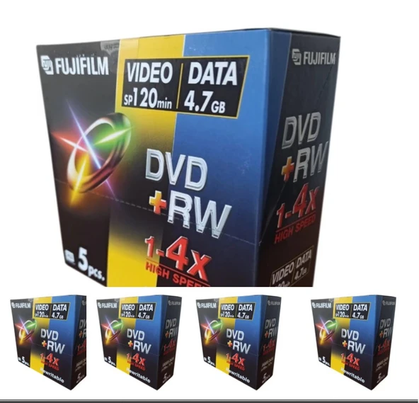 Fujifilm DVD +Rw 4.7gb 120MIN 25 Adet Ince Kutulu