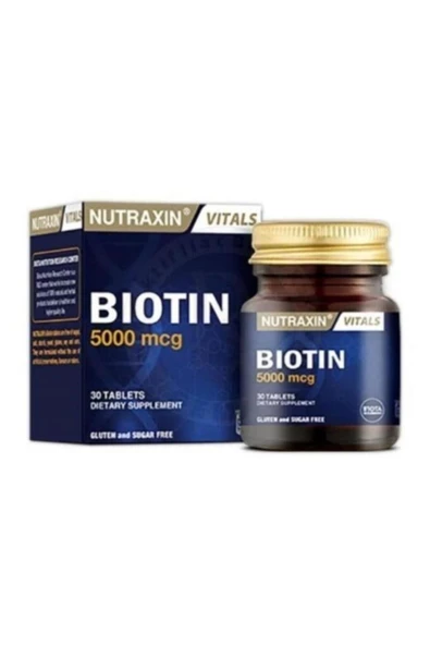 NUTRAXIN Biotin 5000 Mcg 30 Tablet 8680512628613
