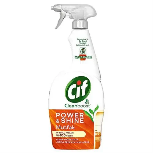 Cif Sprey Power & Shine Mutfak Temizleyici Portakal Limon - 750 ml