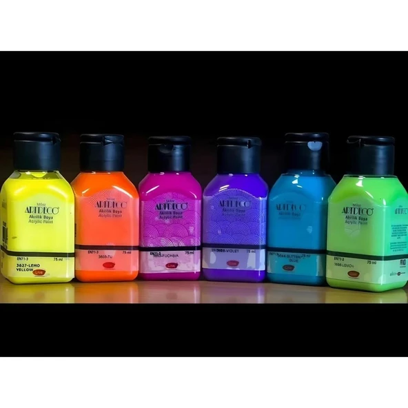 Artdeco Akrilik Boya 6x75 ml Set Makaron Renkler (070I-AS7) - Resim 2