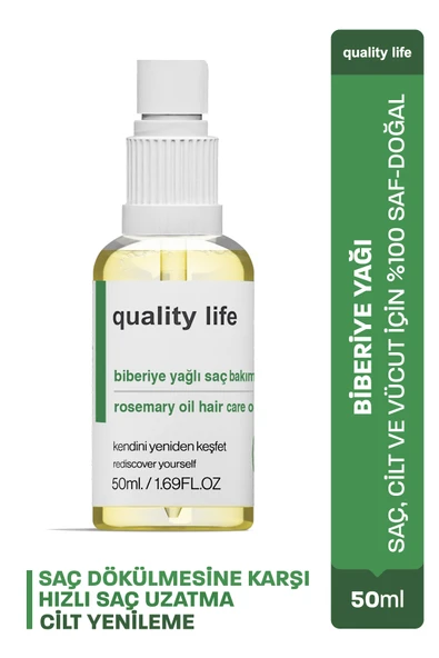 Biberiye Yağı - Saç ve Cilt Bakımı - Complex Bakım - Saç Dökülmesine Karşı Serum - Hızlı Saç Uzatma