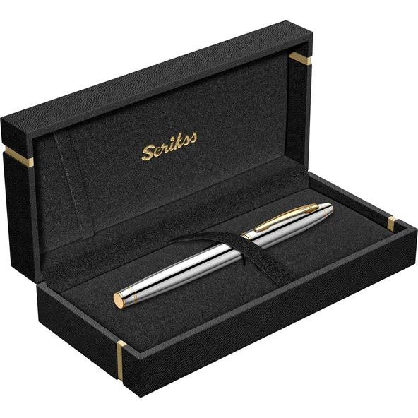Scrikss Noble 35 Dolma Kalem Gold Krom ,M Uç - 4