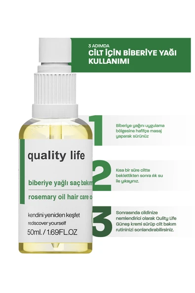 Biberiye Yağı - Saç ve Cilt Bakımı - Complex Bakım - Saç Dökülmesine Karşı Serum - Hızlı Saç Uzatma - 7