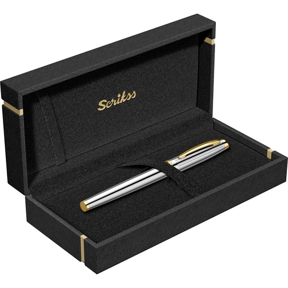 Scrikss Oscar 39 Dolma Kalem Gold Krom ,M Uç - 5
