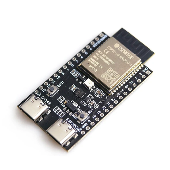 ESP32-C6 DevKit Wifi 6 ve Bluetooth 5 Modül Geliştirme Kartı ESP32-C6-WROOM-1 32 Bit 160Mhz 8 MByte Flash CH341 Rgb Led Usb Uart IO Sensör Ev Otomasyon Endüstriyel Makine Kontrol Iot ESP-32