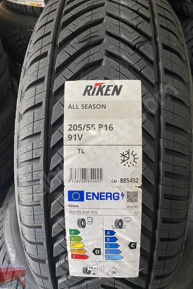 Riken 205/55R16 91V All Season Dört Mevsim Lastik 2025 ÜRETİM