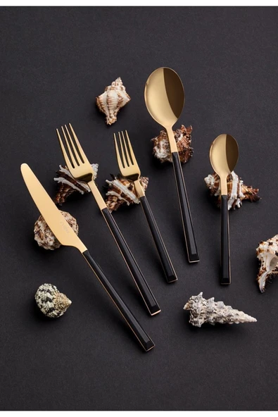 Neva Bitter Gold 30 Parça Çatal Kaşık Bıçak Seti N3267