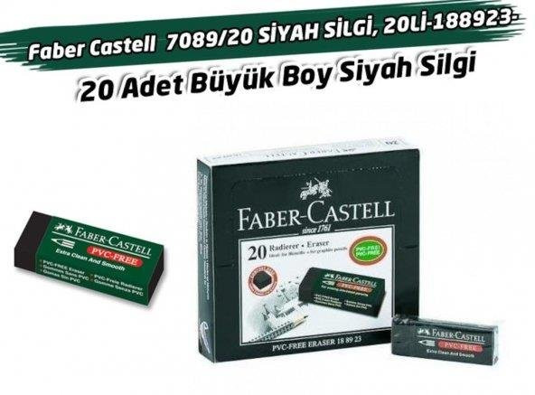 Faber-Castell Öğrenci Silgisi (20 Lİ) Siyah (7089-20) 18 89 23