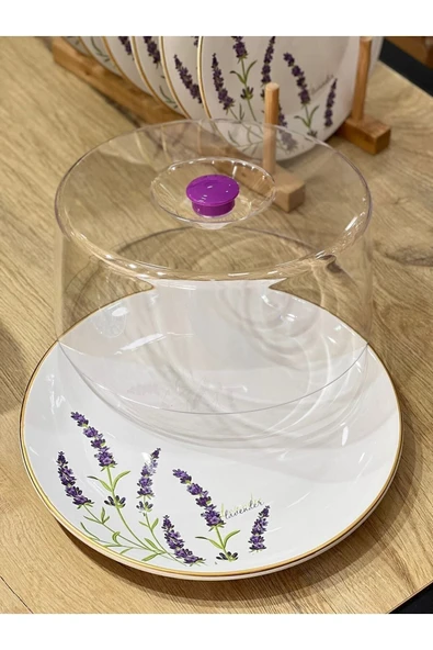 Onedekor  8 Parça Lavander Fanuslu Pasta Seti - 2