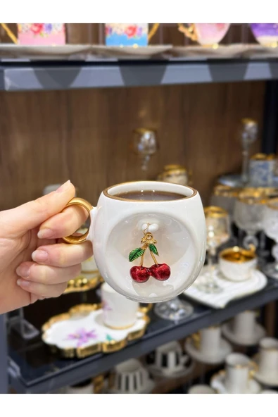 Onedekor  2'li Lüks Cherry Kiraz Kupa - 2