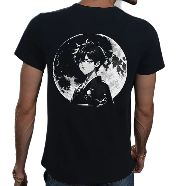 Tattoo T-shirt %100 Pamuklu Siyah Penye Basic Erkek Tişört - Resim 2