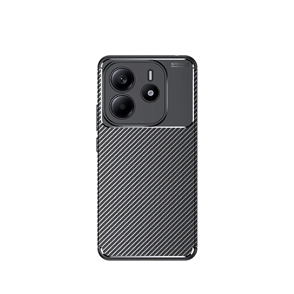 Xiaomi Redmi Note 14 5G Kılıf Karbon Silikon Case Kapak