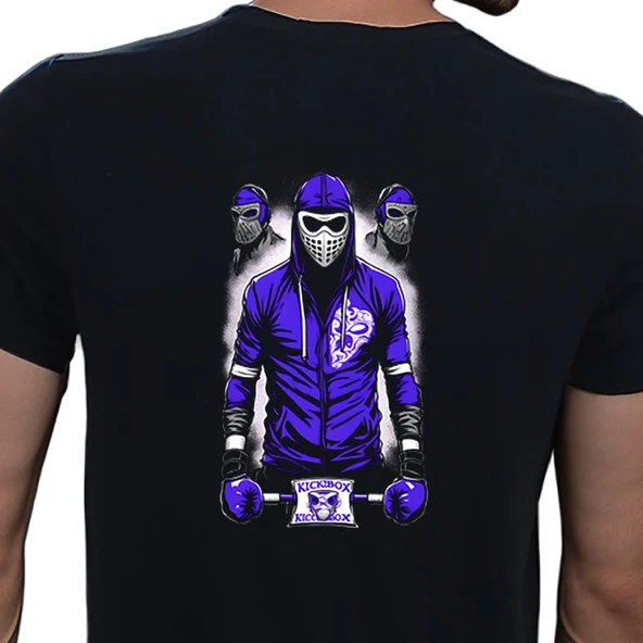 Elip Sport T-shirt %100 Pamuklu Siyah Penye Basic Erkek Tişört