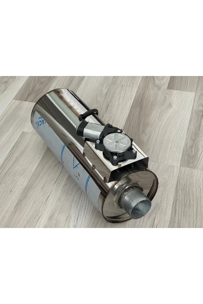 TUBE Krom Yuvarlak Kazan Varex Egzoz Komple Set 1.sınıf Kalite Içi Susturuculu - 6