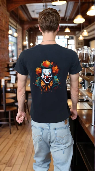 IT T-shirt %100 Pamuklu Siyah Penye Basic Erkek Tişört - Resim 3