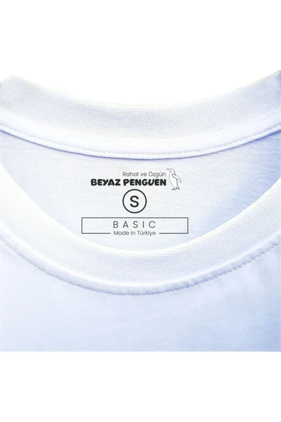 Catz T-shirt %100 Pamuklu Beyaz Penye Basic Erkek Tişört - Resim 2