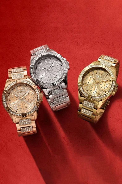 Guess GUW1156L2 Çelik Kasa Çelik Kordonlu Kadın Kol Saati - Resim 4