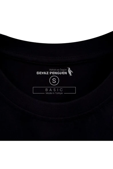 Splash Dragon T-shirt %100 Pamuklu Siyah Penye Basic Erkek Tişört - Resim 2