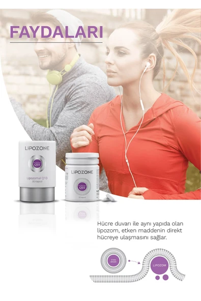 Lipozone Lipozomal Q10 30 Kapsül 8699514151517 - 5