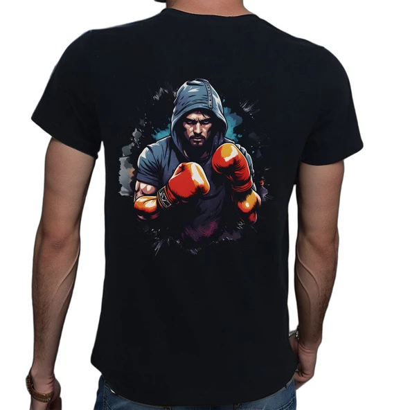 Splash Sport T-shirt %100 Pamuklu Siyah Penye Basic Erkek Tişört - Resim 2