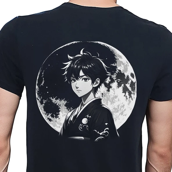 Tattoo T-shirt %100 Pamuklu Siyah Penye Basic Erkek Tişört