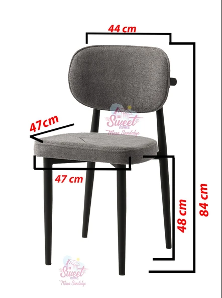 Kelebek Tekno Kenar Mdf H.G Açılır Masa 4 Adet Siesta Sandalye Takım - 8