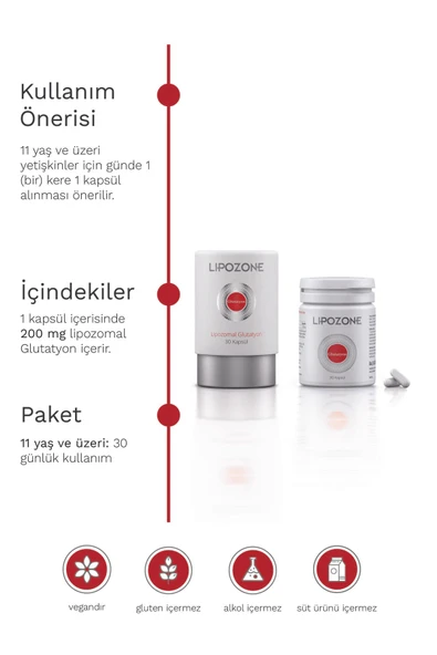 Lipozone Lipozomal Glutatyon 200 Mg 30 Kapsul 8699514151500 - 4