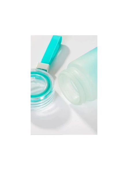 Vaeske Buzlu Cam Matara 480 ml Mavi - Resim 2