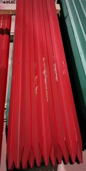 Antipas Boyalı Metlino 5 Adet 90 Cm 30x30 Köşebent 3 Delikli Bahçe Çit Direği - 2