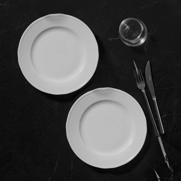 GÜRAL PORSELEN Venedik 6 Parça 26 Cm Servis Tabağı ürün görseli 1