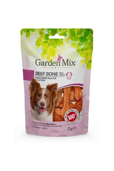 Garden Mix Kemik Şekilli Dana Etli Köpek Ödülü 75 Gr