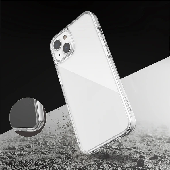 Apple iPhone 13 Kılıf Raptic Glass Plus Serisi Şeffaf Kapak - 4