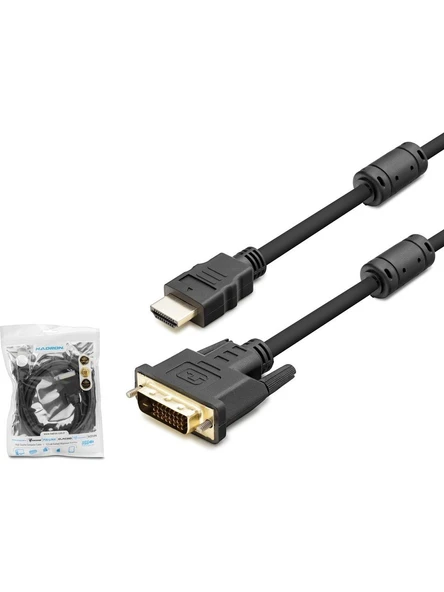 Hadron HDX7752 Kablo DVI To HDMI 1.8mt Pvc