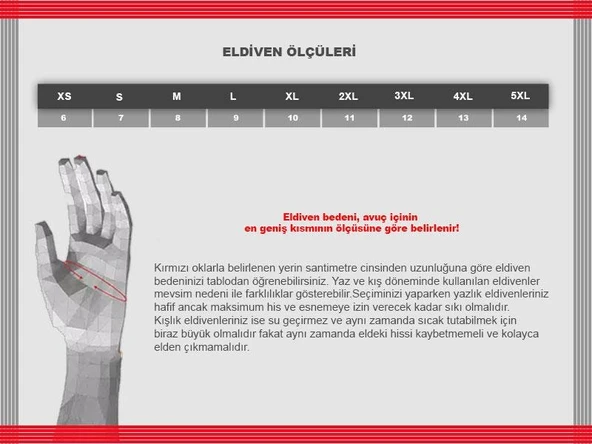 Scoyco MC83 Kışlık Eldiven Kırmızı - 5