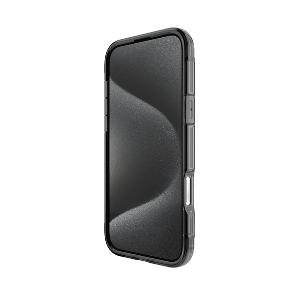 Apple iPhone 16 Pro Max Kılıf Magsafe Şarj Özellikli Raptic Air Serisi Airbag Tasarımlı Metal Köşelikli Şeffaf Kapak - 5