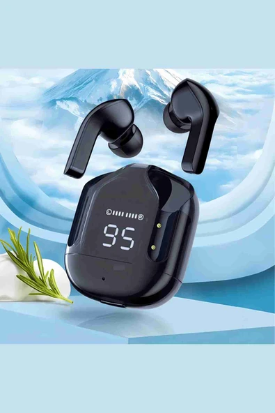 Qpen GT13 Dijital Şarj Göstergeli Aktif Gürültü Engelleyici Bluetooth Airpods Kulaklık - Resim 2