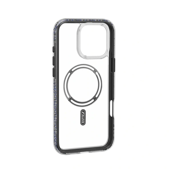 Apple iPhone 16 Pro Max Kılıf Magsafe Şarj Özellikli Raptic AirJoy Serisi Boncuk Tasarımlı Şeffaf Kapak - 6