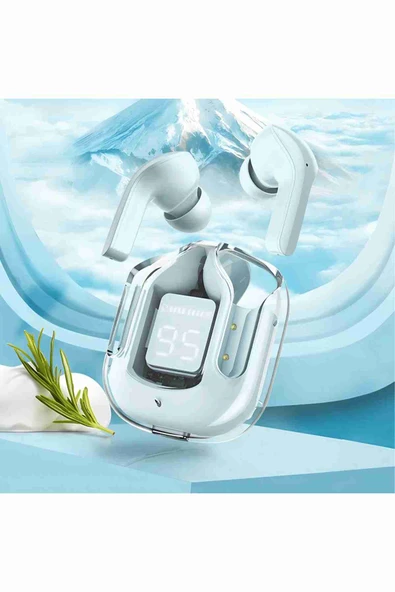 Qpen GT13 Dijital Şarj Göstergeli Aktif Gürültü Engelleyici Bluetooth Airpods Kulaklık - Resim 9