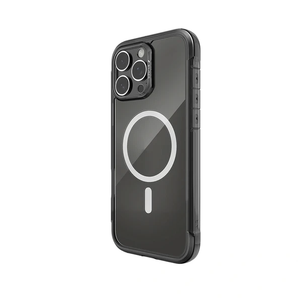 Apple iPhone 16 Pro Max Kılıf Magsafe Şarj Özellikli Raptic Air Serisi Airbag Tasarımlı Metal Köşelikli Şeffaf Kapak - 2