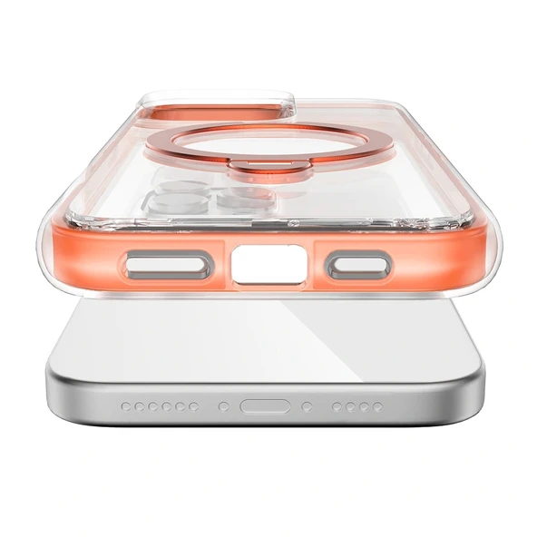 Apple iPhone 16 Pro Max Kılıf Magsafe Şarj Özellikli Raptic AirJoy Serisi 360 Derece Dönebilen Standlı Kapak - Resim 2