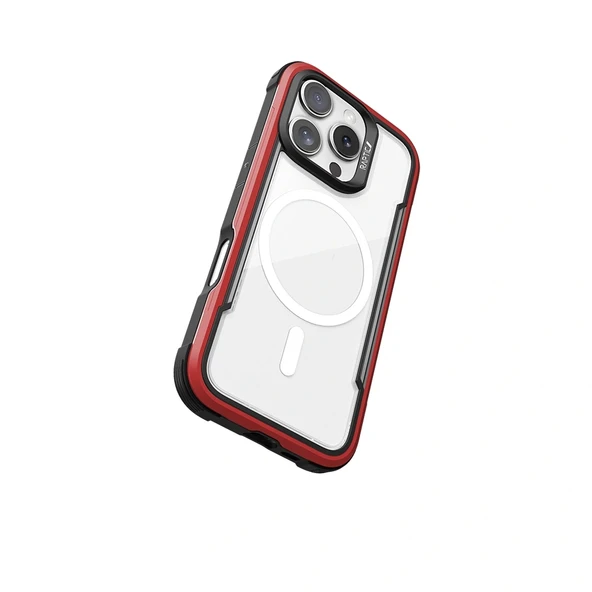 Apple iPhone 16 Pro Max Kılıf Magsafe Şarj Özellikli Airbagli Raptic Shield Serisi Şeffaf Arka Yüzey Kapak - Resim 4