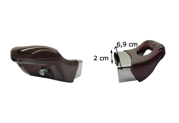 Tencere Tava Yan Kulp ve Kapak Kulpu Bordo Vişne 1 Set - 3